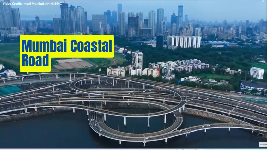 Mumbai Coastal Road Arrial View Of Mumbai